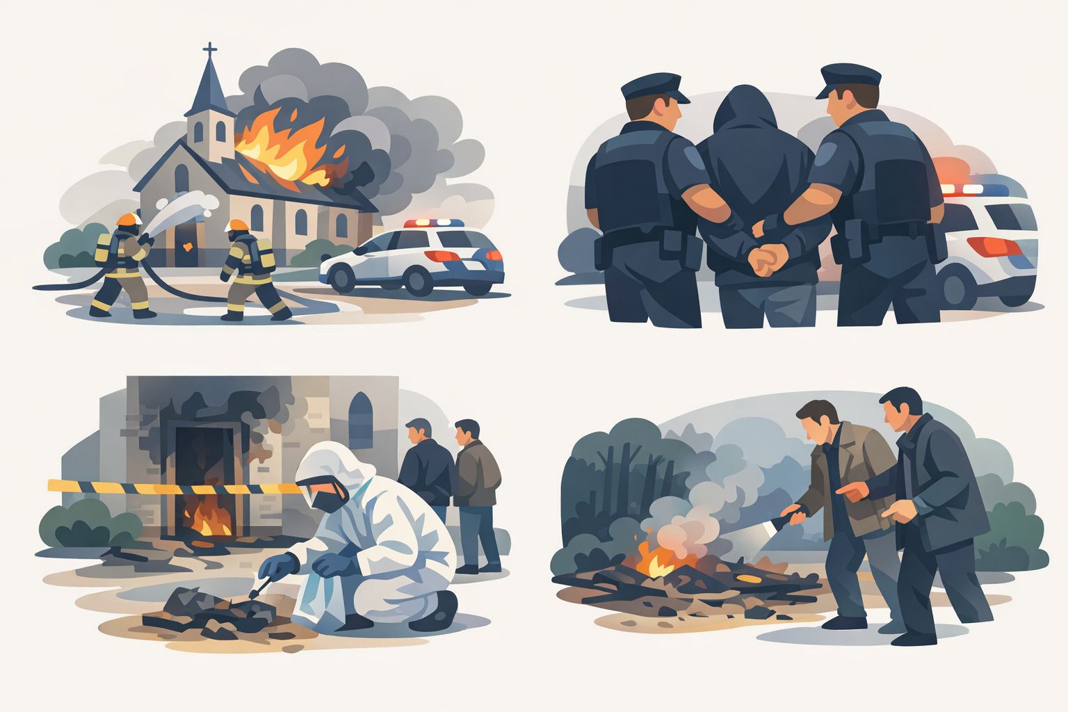 Verdachte aangehouden voor brandstichting bij kerken in Ede